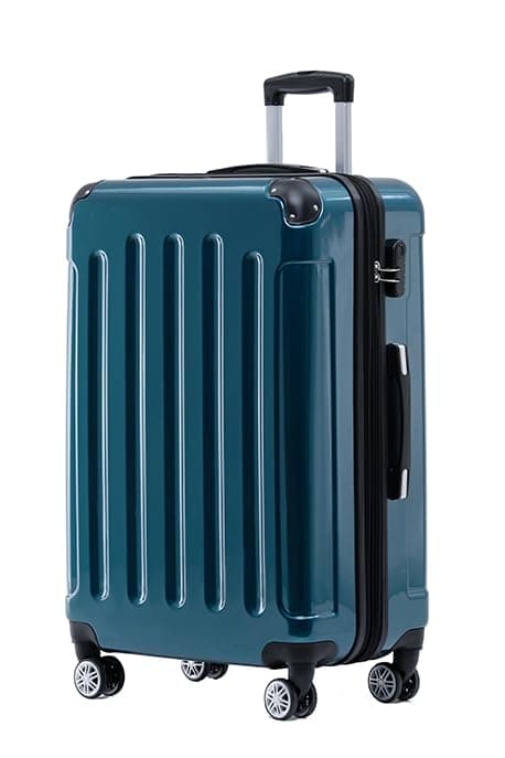 🌟 BEIBYE Zwillingsrollen 2048 Hartschale Trolley Koffer Reisekoffer Taschen Gepäck XL Pale Green Deal 🌟