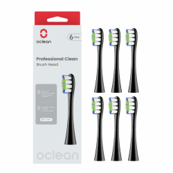 Oclean Bürstenköpfe Professional 6 Stück 🦷 DuPont-Borsten Zahnbürstenkopf mit Zungenreiniger