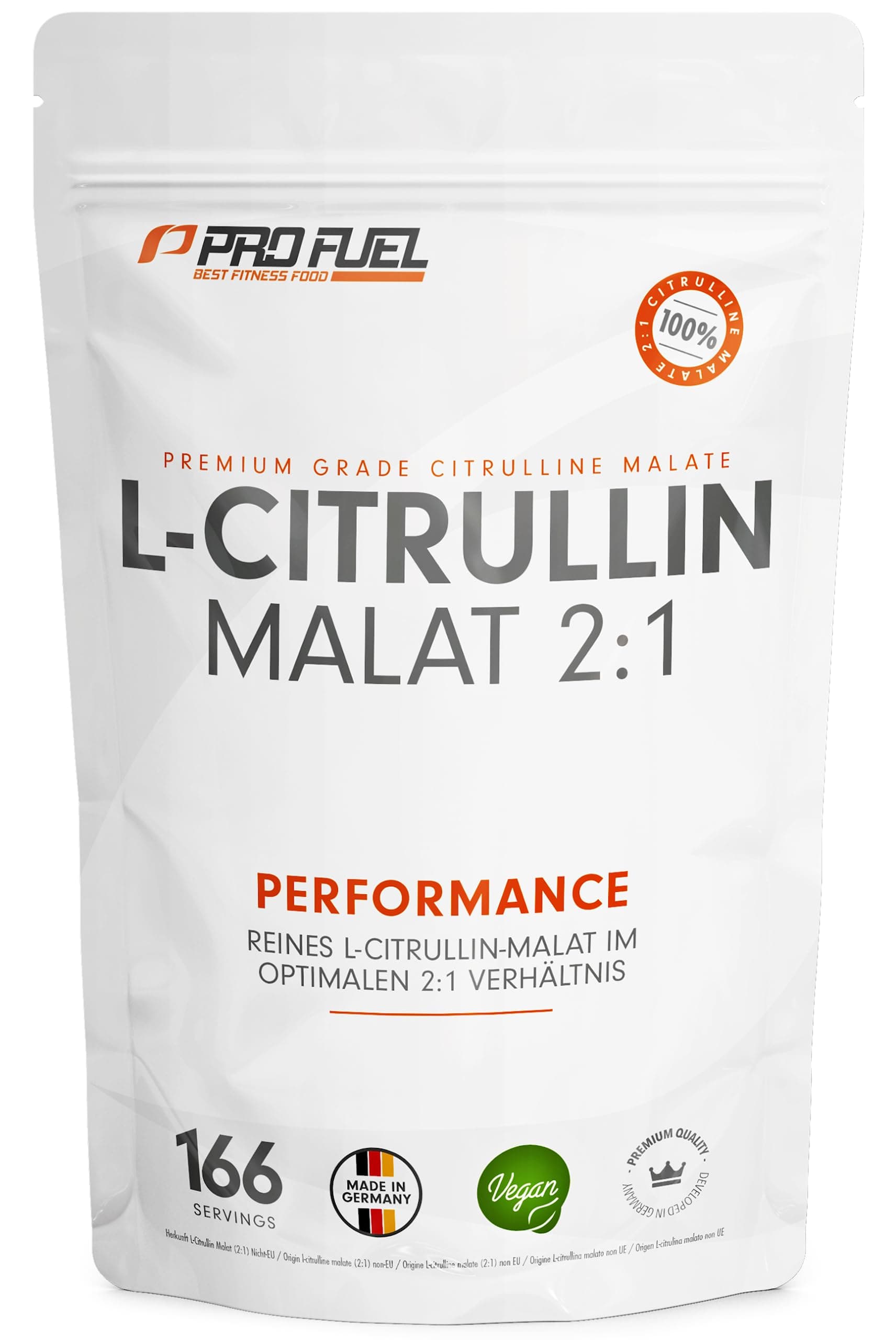 ProFuel L-Citrullin Malat 2:1 Pulver 500g für optimales Pre-Workout