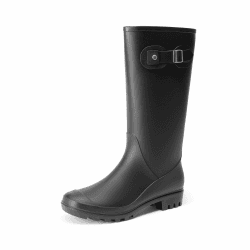 🌧️🌈 DREAM PAIRS Kniehohe Damen Regenstiefel mit seitlicher Schnalle 🌈🌧️