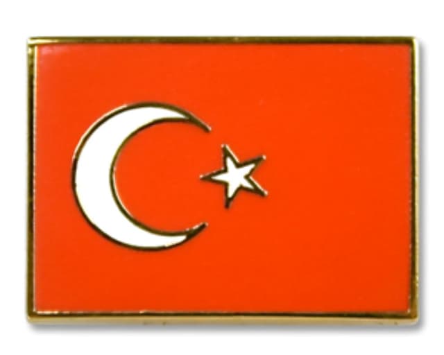 🇹🇷 Türkei Flaggenpin - Hochwertiger Anstecker aus Metall!