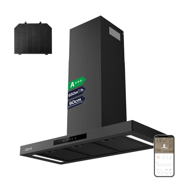 🔥 Mega Deal! CIARRA CBCB9102-P A+++ Dunstabzugshaube 90cm 🌟