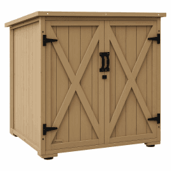 Outsunny Gartenschrank Holz 🌿🔒 Wetterfest und Stabil! Garten Geräteschuppen