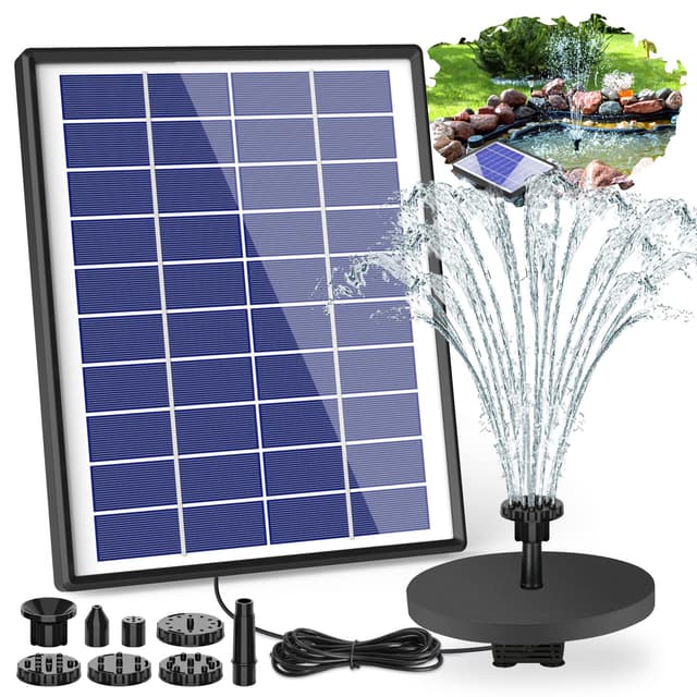 🌞🌿 AISITIN Springbrunnen mit 6.5W Solar Panel 🌊🐦