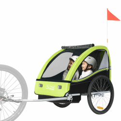 🚴‍♂️🌟 Riesiges Angebot! Tiggo VS Kinderanhänger Fahrradanhänger Anhänger Kinderfahrradanhänger 50201 Grün 🌟🚴‍♀️
