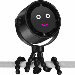 Tragbarer Kinderwagenventilator mit 5000 mAh und LCD-Display 😎🌬️