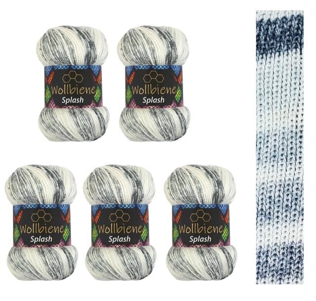 Wollbiene Splash Batik 500g Multicolor Strickwolle 😍🧶