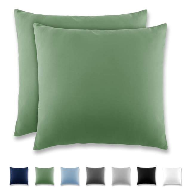 🌿 REDKEY Kissenbezug 80x80 cm - 2er Set Kopfkissenbezug 🛌