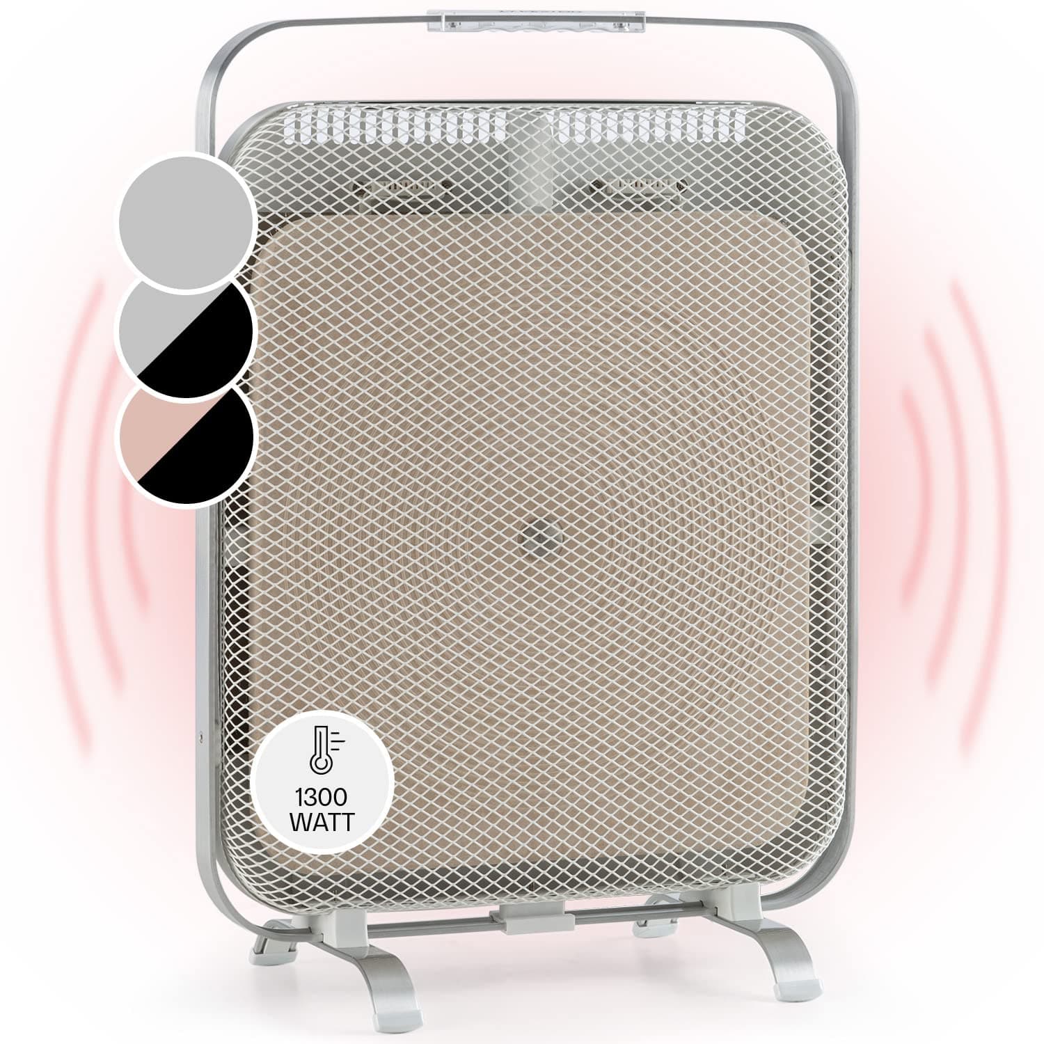 🔥🌡️ KLARSTEIN HeatPal Elektroheizung 1300W - Infrarotheizung mit Marmorplatte