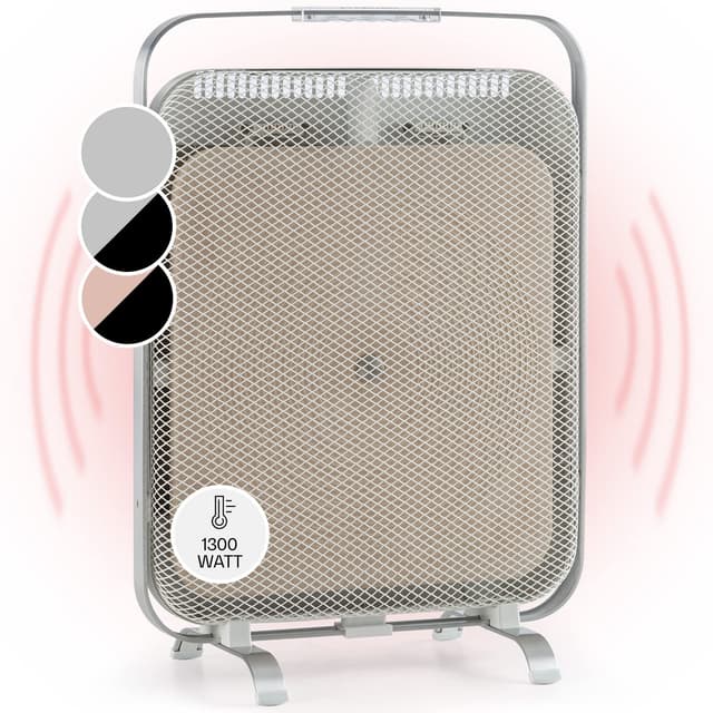 🔥🌡️ KLARSTEIN HeatPal Elektroheizung 1300W - Infrarotheizung mit Marmorplatte