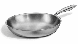 Deedro Bratpfanne 28cm Induktion, Edelstahlpfanne unbeschichtet 🍳