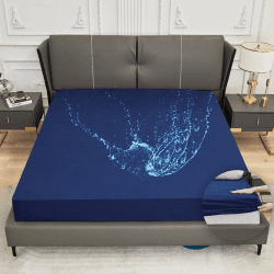 Arcona Matratzenschoner 90 x 200 Wasserdichter Matratzenbezug 90x200 Dunkelblau 🌊🌟