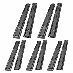 🌟 AOLISHENG Kugellager Schubladenschienen softclose 400mm - 5 Paar (10 Stück) Soft Close 5Pairs 16inch(400mm) 🌟