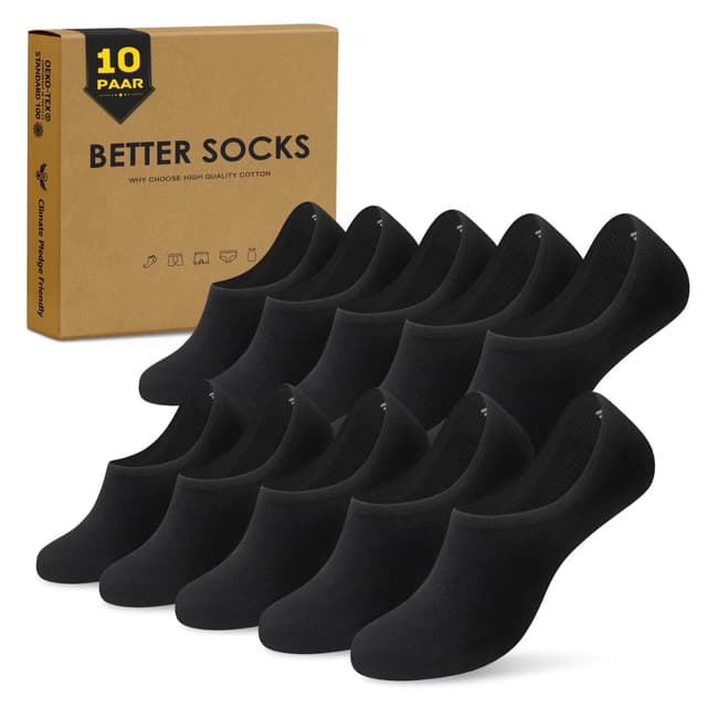 🧦 TUUHAW Füßlinge Damen Herren 10 Paar Unsichtbare Sneaker Socken 🧦