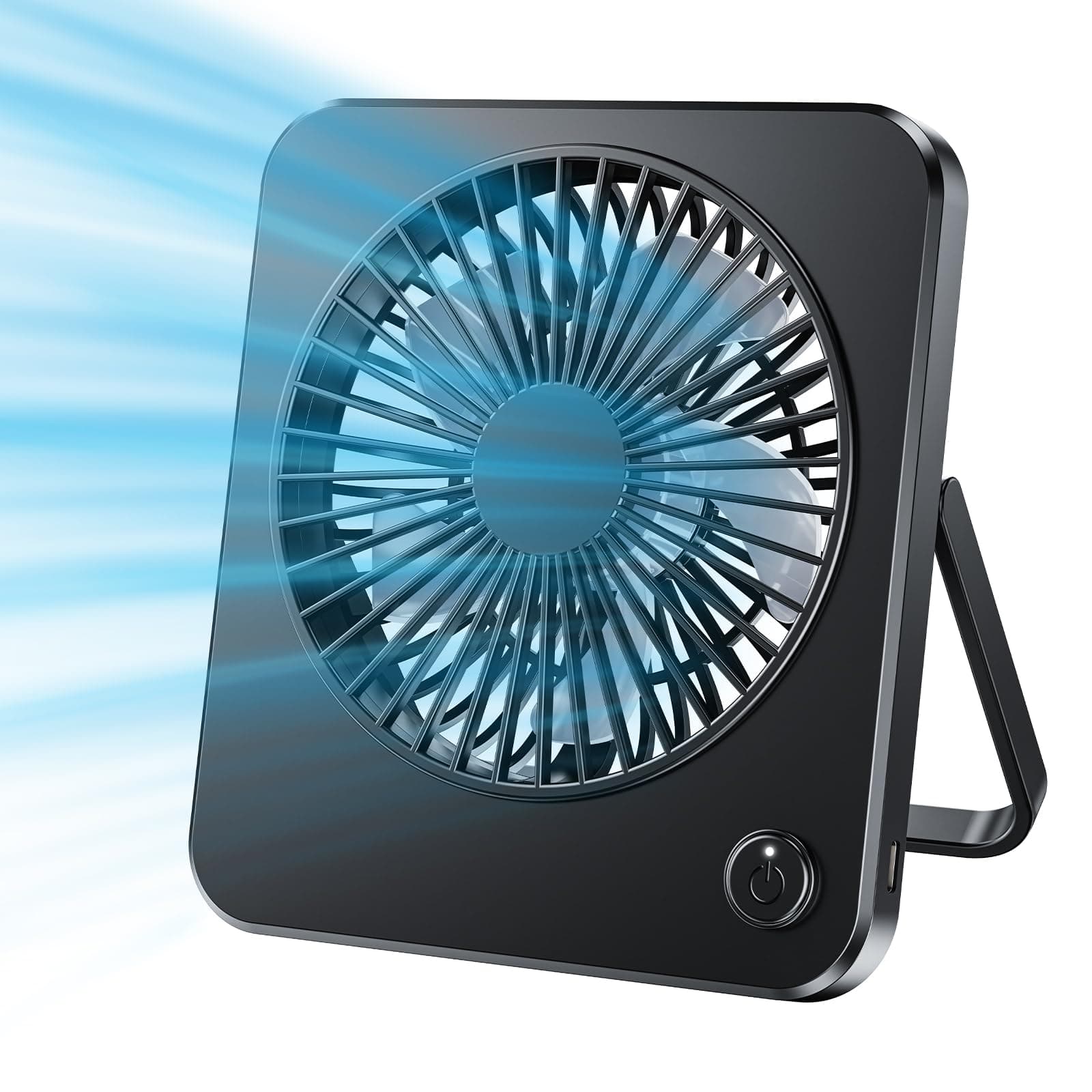 🌬️🖤 JATEKA USB Mini Ventilator - 3 Geschwindigkeiten - Schwarz