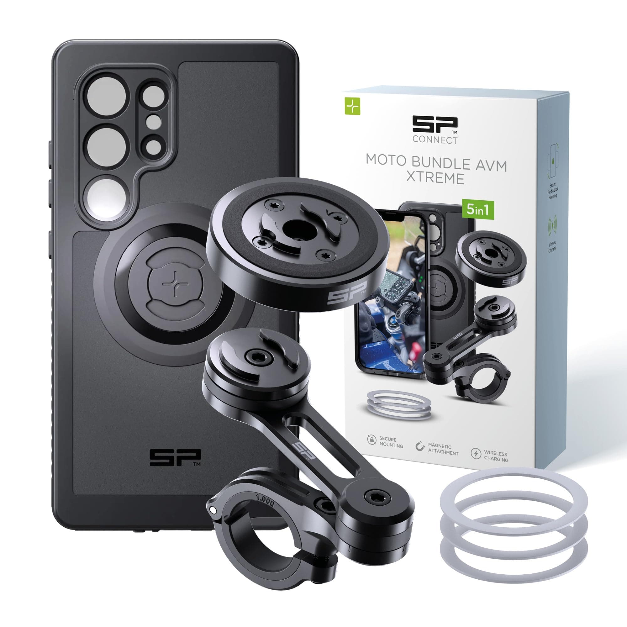 SP CONNECT Moto Bundle II AVM Xtreme | SPC+ | Samsung S24 Ultra | Handyhalter für Motorrad 🏍️🔒