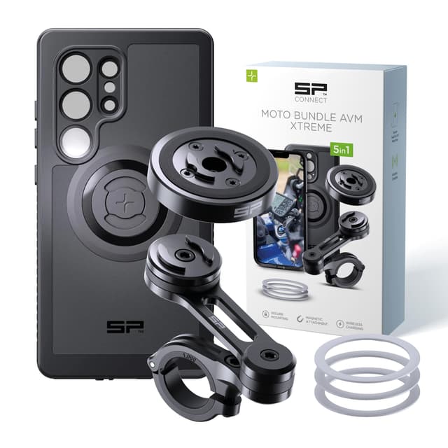 SP CONNECT Moto Bundle II AVM Xtreme | SPC+ | Samsung S24 Ultra | Handyhalter für Motorrad 🏍️🔒