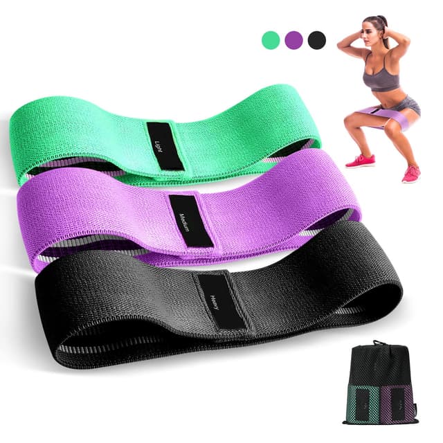 Fitnessbänder Stricken, Resistance Bands Widerstandsbänder, Yogagürtel Rutsch & Schweißfest