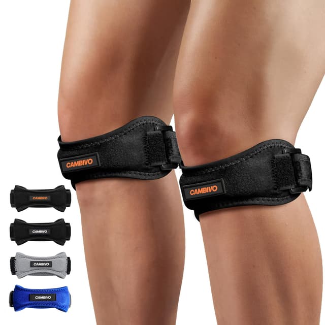 CAMBIVO 2 x Patellasehnenbandage, Knee Support, Patella Kniebandage 🏋️‍♂️🏐