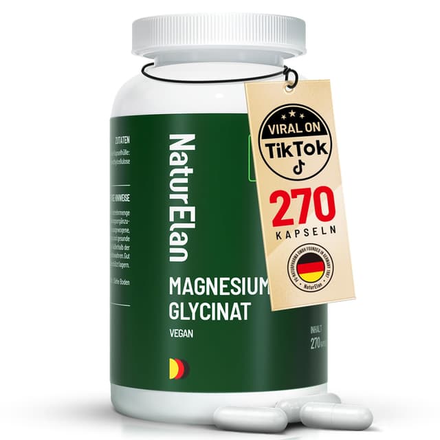 🌟 Magnesium Glycinat Hochdosiert Kapseln - Vegan & Premium 🚀