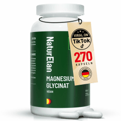 🌟 Magnesium Glycinat Hochdosiert Kapseln - Vegan & Premium 🚀