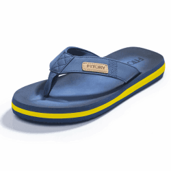 🌊🩴 FITORY Herren Flip Flops Surfen Zehentrenner Sports Sandalen Beach/Pool Pantoffeln Gr.39-48 47 EU Blau Gelb 🌞