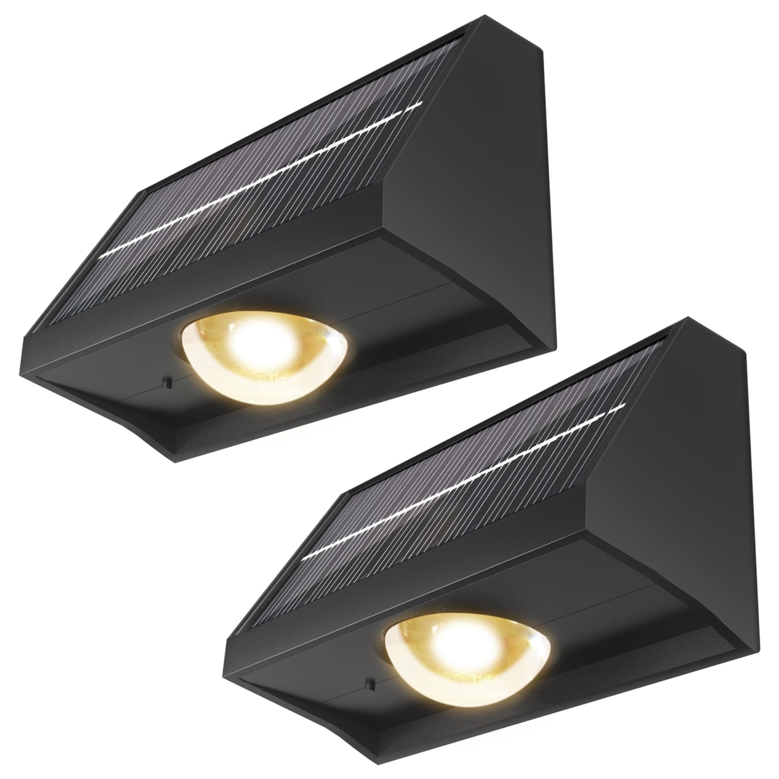 Bowfar Solarlampen für Außen Garten, 2 Stück Solar Wandleuchte 🌞🌿