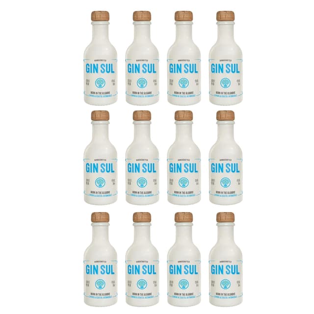 Gin Sul - 12 x 5 cl Premium Dry Gin 43% Vol. aus Portugal 🍸🇵🇹
