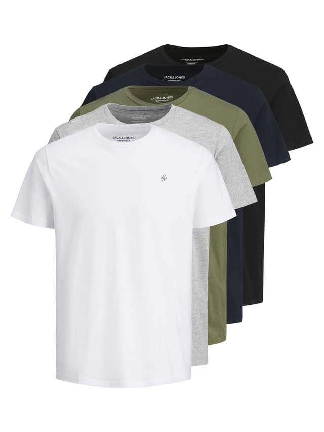 JACK & JONES Herren T-Shirt Logo T-Shirt M Weiß ❤️👕