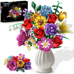 PLAXSOON Blumen Bauspielzeug für Erwachsene 🌹🏵️🌻