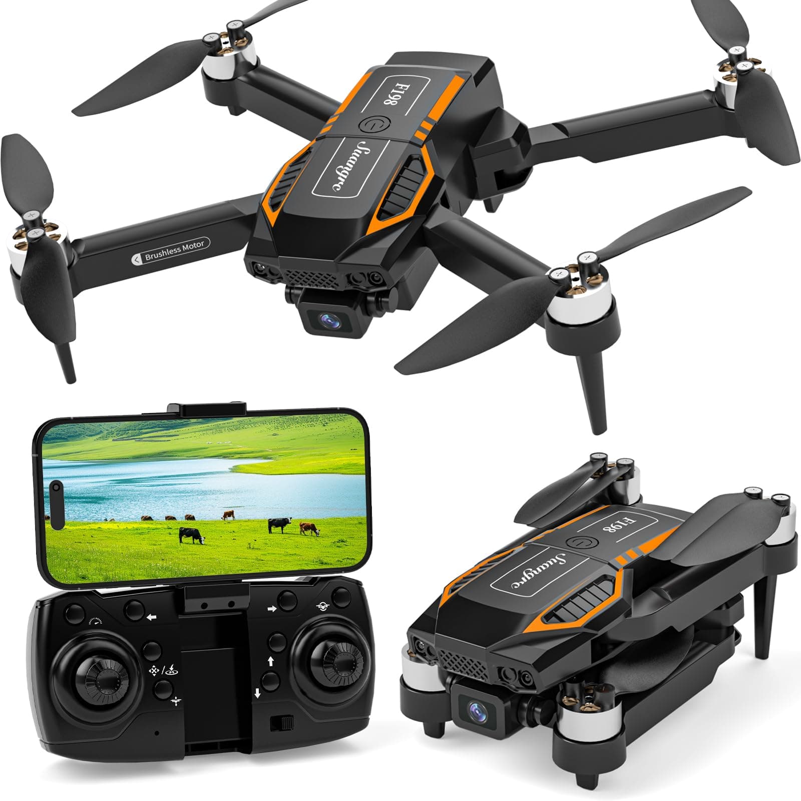 🚁 F198 Drohne mit HD Kamera, Mini Drone Dual Kamera 📸