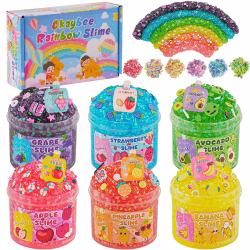 Okaybee 6er-Pack Bingsu Slime Set 🌈🎉