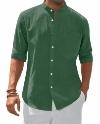👔 Siliteelon Herren Hemd aus Leinen und Baumwolle 👕