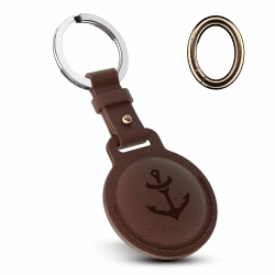 YISH Airtag Schlüsselanhänger Leder 🌟 Kompatibel mit Apple Air Tag 🗝️
