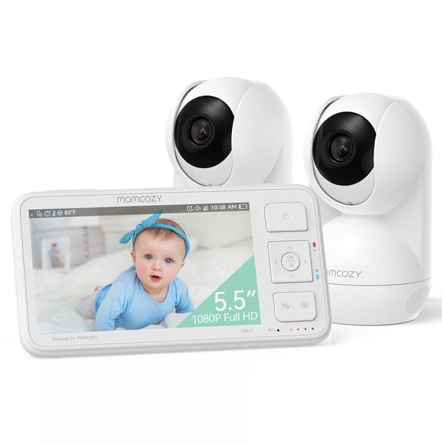 Momcozy BM03 Babyphone mit 2 Kameras, 5,5 Zoll 1080P Full HD 🌟 Aktionspreis: 199.99€