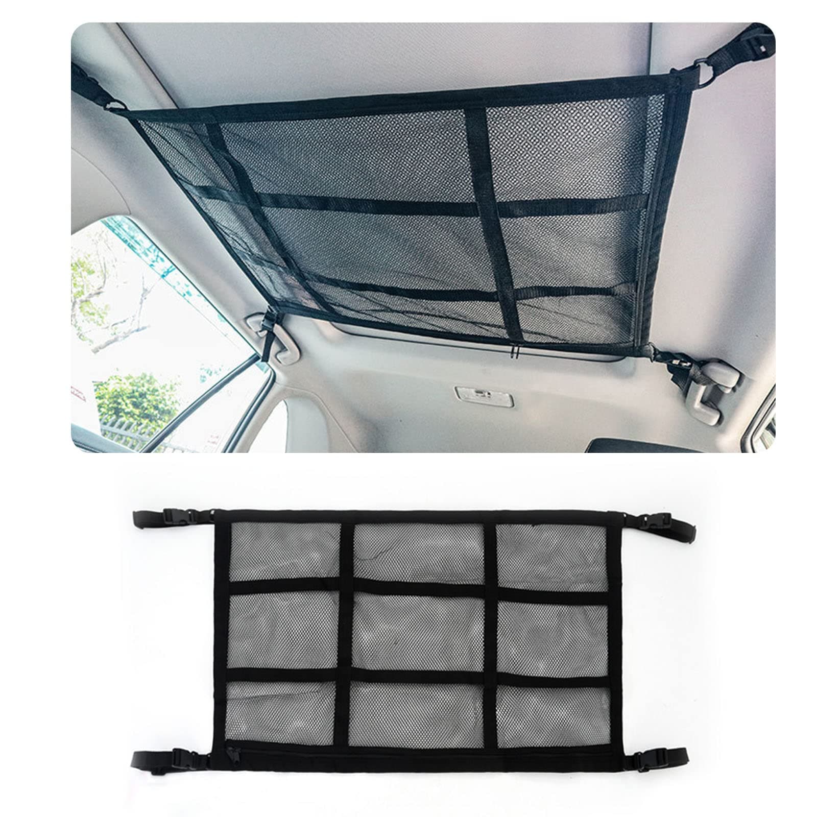 ViWaVee Gepäcknetz Auto | Doppellagige Autodach Aufbewahrung 🚗