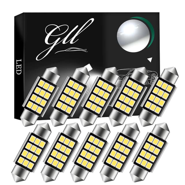 🌟 GLL 39MM Soffitte Auto-Innenbeleuchtung 2835 12 SMD 260LM 6500K 12V