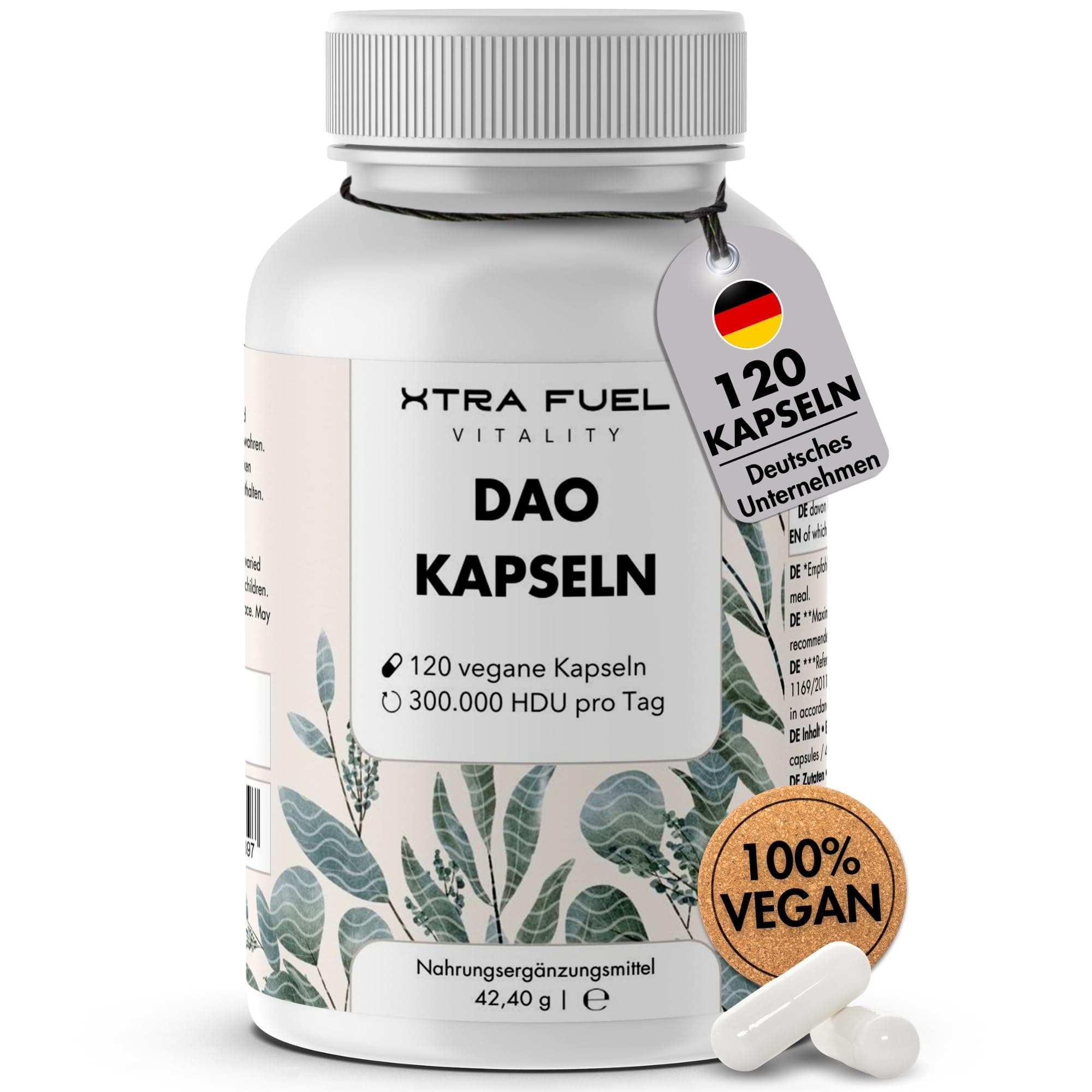 DAO Kapseln 120 Stück (hochdosiert) - Vegan & Laborgeprüft