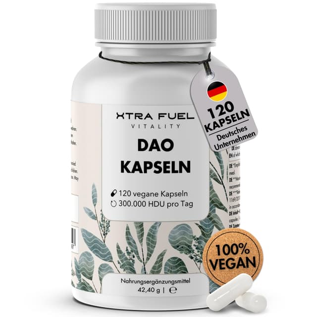 DAO Kapseln 120 Stück (hochdosiert) - Vegan & Laborgeprüft