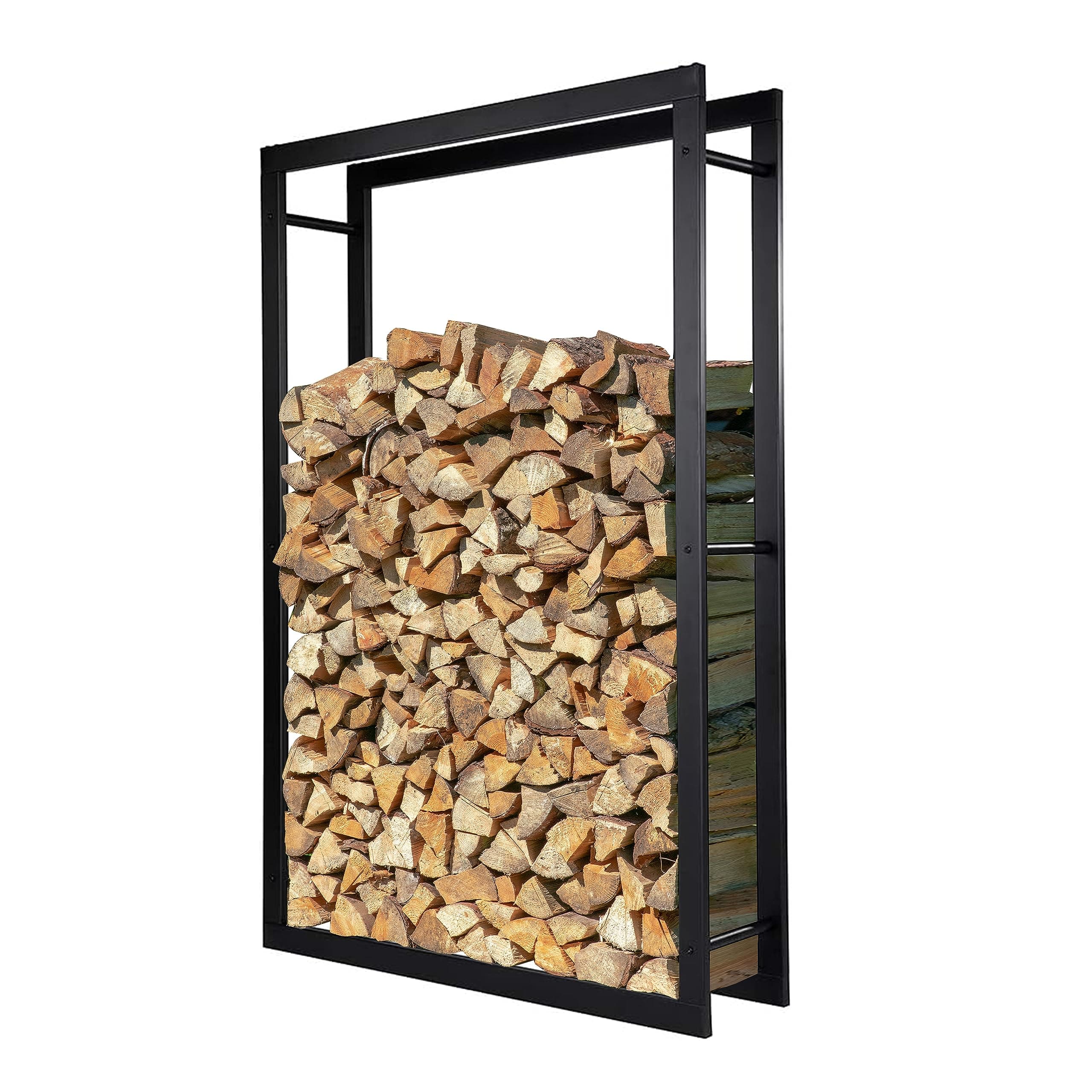 🔥🌲 Loywe Kaminholzregal 100X25X150cm | Brennholzhalter Feuerholzregal LW1087