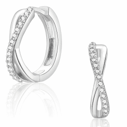 CERSLIMO Ohrringe Unendlichkeitszeichen Silber Gold - 10.5€