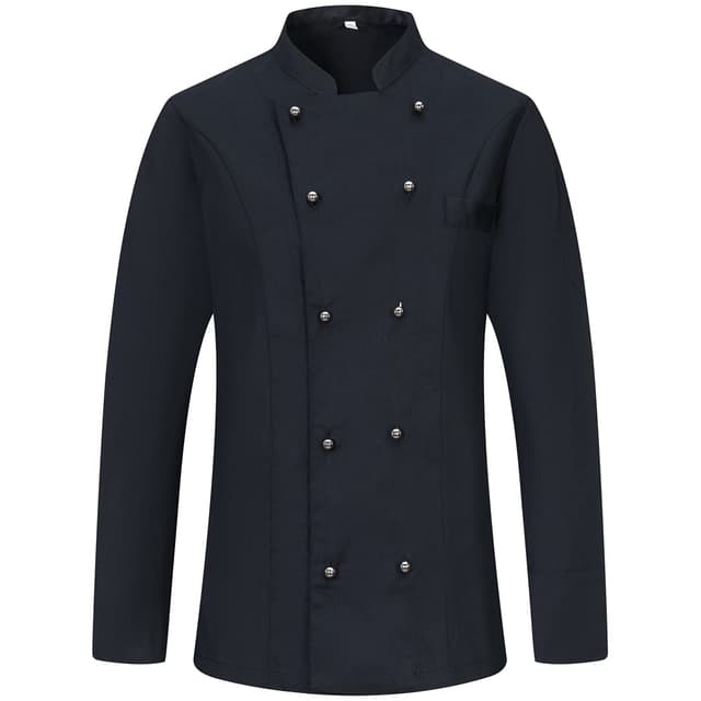 👨‍🍳 MISEMIYA Herren Kochjacke - Schwarz 3XL Kochjacken Herren 8501