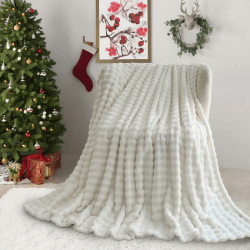 Kuscheldecke Milchsamt Blasen Decke Super Soft Wohndecke