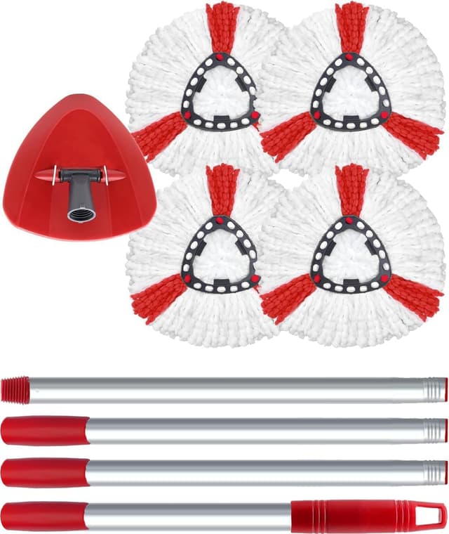 🧹 Wischmopp Ersatzbezug für Turbo 2-in-1 Set 🧼 Bodenwischer Kompatibel mit Vileda EasyWring&Clean