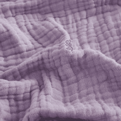 🌟 EMME Baumwolldecke 100% Musselin Decke Erwachsene 🌙 152 x 203 cm Sofadecken Atmungsaktive Weiche Decke Alle Jahreszeiten Vorgewaschen Couch Decken Baumwolle Tagesdecke, Lila 150 x 200 cm 08-lila