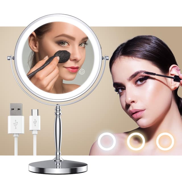 MATEPROX 8 Zoll Kosmetikspiegel mit Lichtern - Angebot!