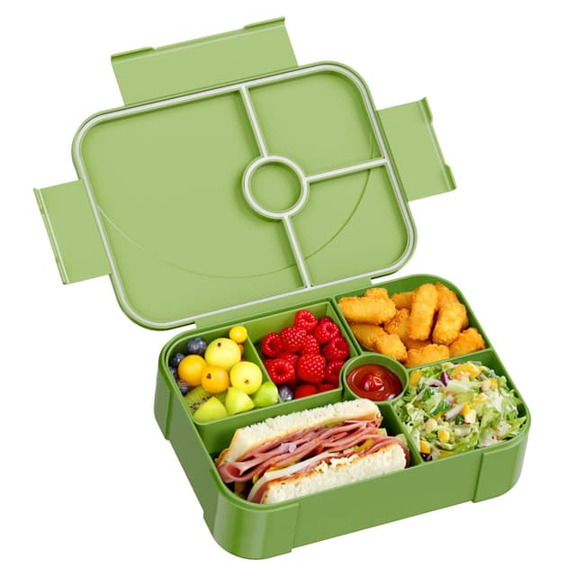 🌈 LEIKEEGO Brotdose Kinder mit Fächern Auslaufsicher Lunchbox Kinder für Mädchen & Jungen