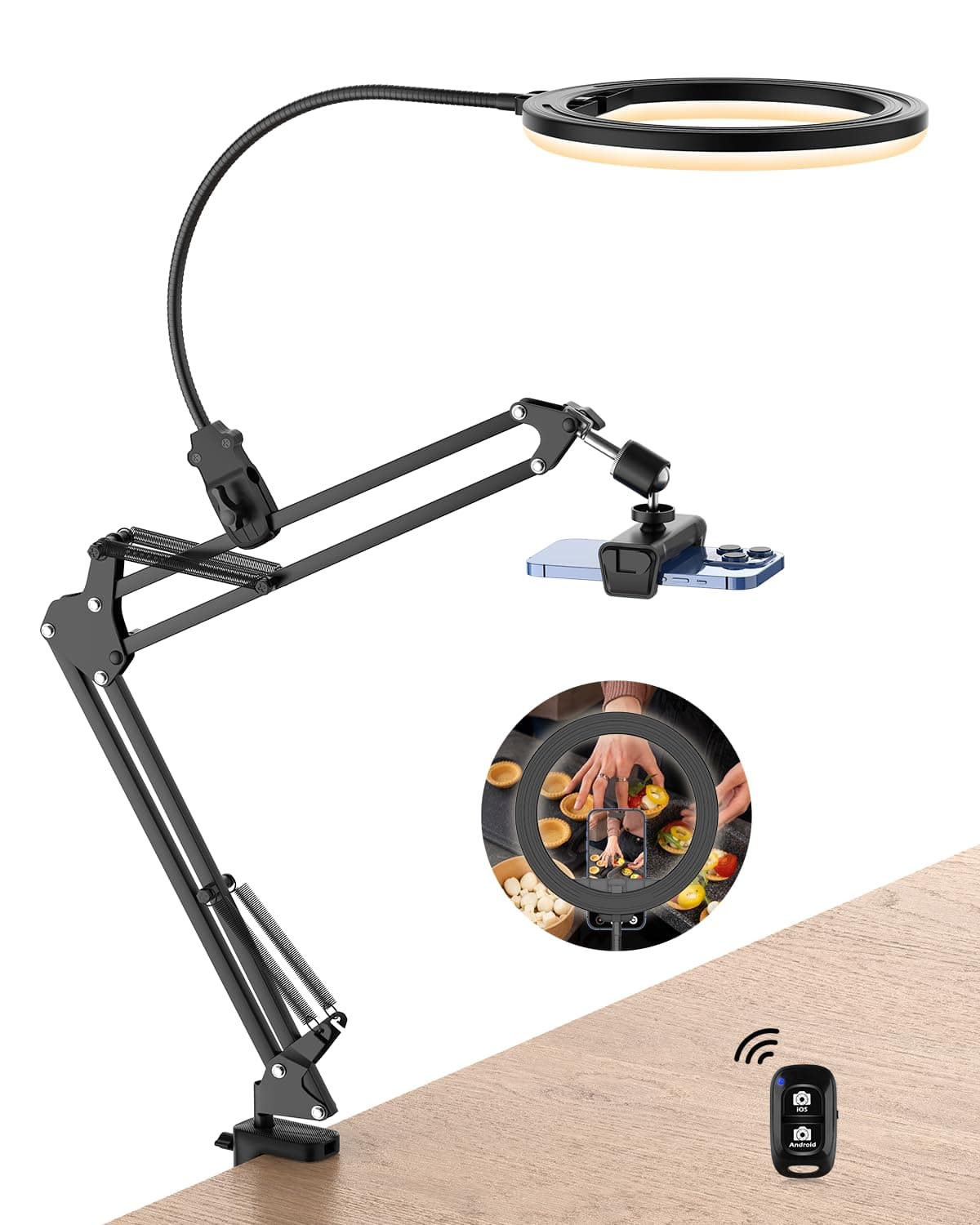 🔥 UBeesize 10" Ringlicht Stativ 📸 Flexibler Arm für YouTube, TikTok, Live Stream 🎥