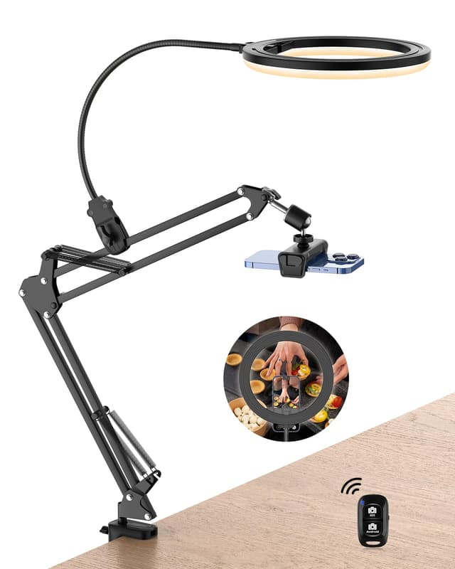 🔥 UBeesize 10" Ringlicht Stativ 📸 Flexibler Arm für YouTube, TikTok, Live Stream 🎥