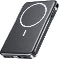 🔋📱 Magnetische Powerbank 10000mAh für iPhone 12-16 Serie - Schwarz